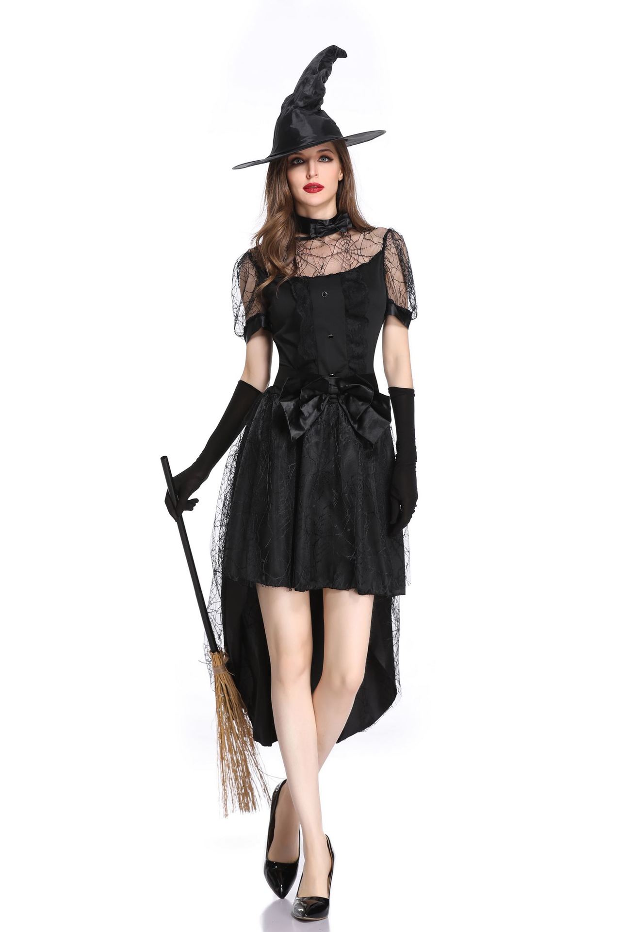 Women Witch Dress Vampire Costumes for Adult Scary Vampire Devil Helloween Party